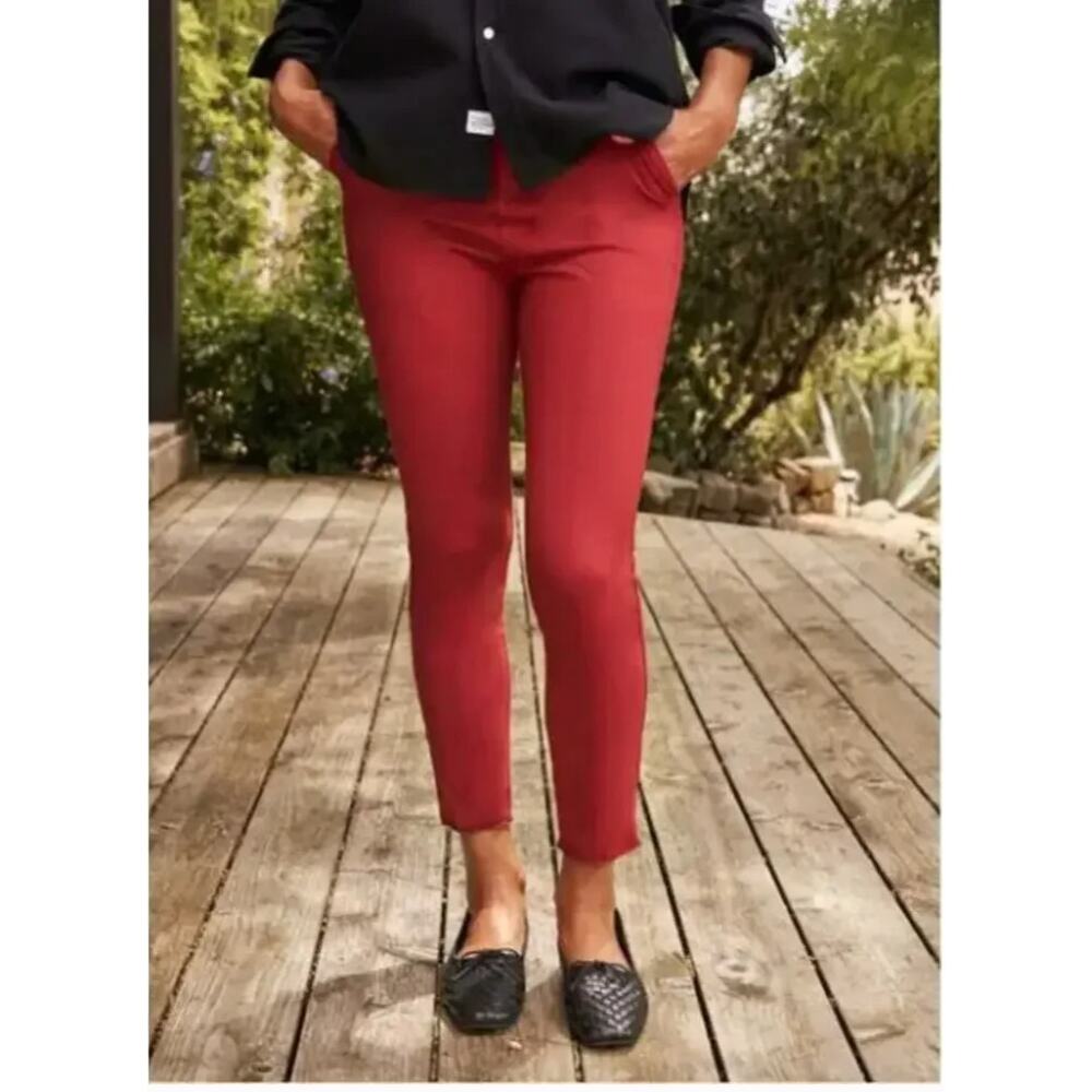 Frank & Eileen Murphy Billion Dollar Pants Cranberry Stretch LAB600 Size Medium